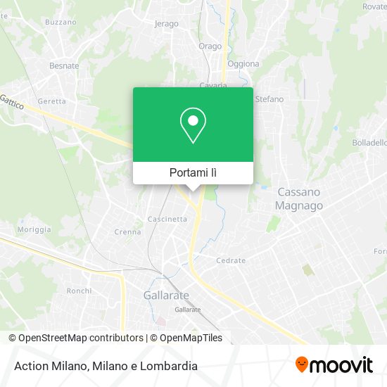 Mappa Action Milano