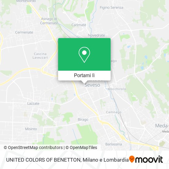 Mappa UNITED COLORS OF BENETTON