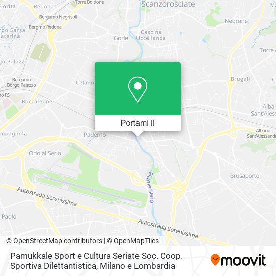 Mappa Pamukkale Sport e Cultura Seriate Soc. Coop. Sportiva Dilettantistica