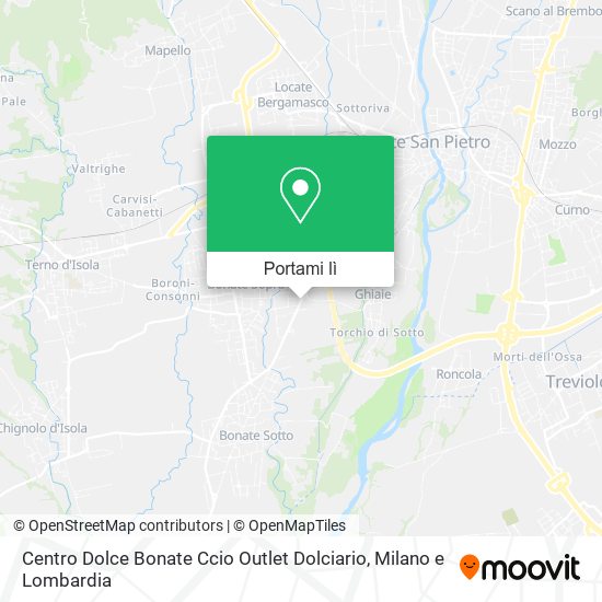 Mappa Centro Dolce Bonate Ccio Outlet Dolciario