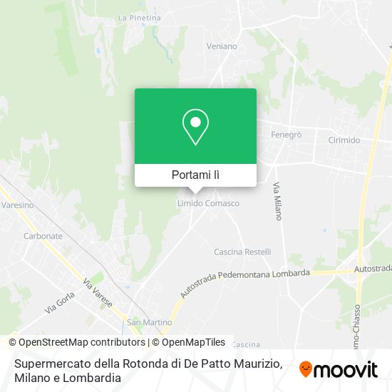 Mappa Supermercato della Rotonda di De Patto Maurizio