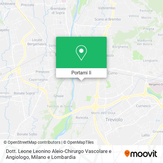 Mappa Dott. Leone Leonino Aleio-Chirurgo Vascolare e Angiologo