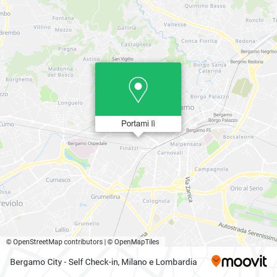 Mappa Bergamo City - Self Check-in