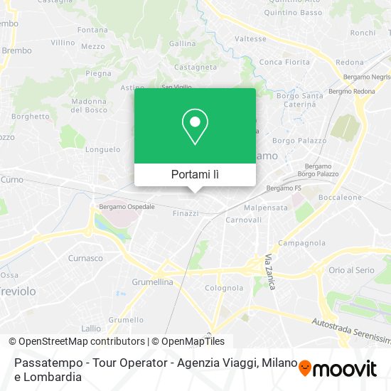Mappa Passatempo - Tour Operator - Agenzia Viaggi