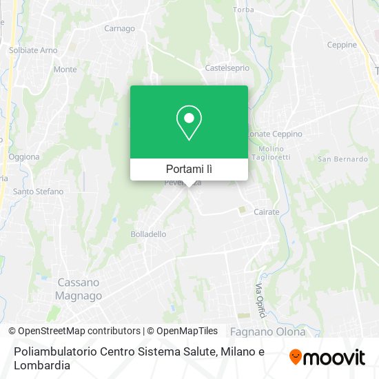 Mappa Poliambulatorio Centro Sistema Salute