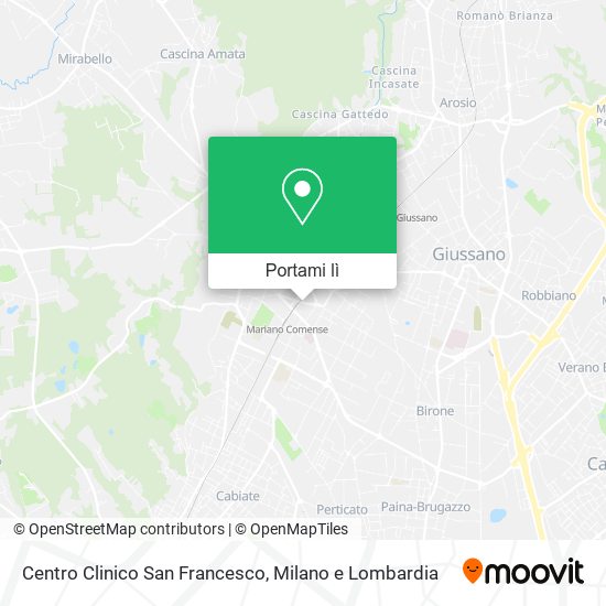 Mappa Centro Clinico San Francesco