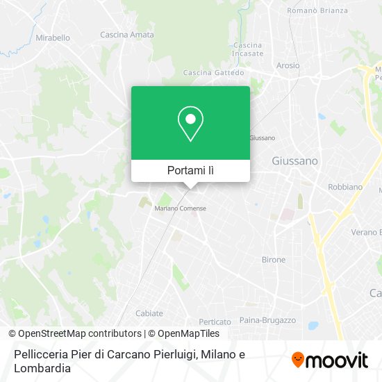 Mappa Pellicceria Pier di Carcano Pierluigi
