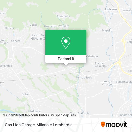 Mappa Gas Lion Garage
