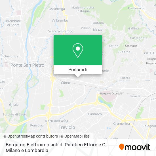 Mappa Bergamo Elettroimpianti di Paratico Ettore e G