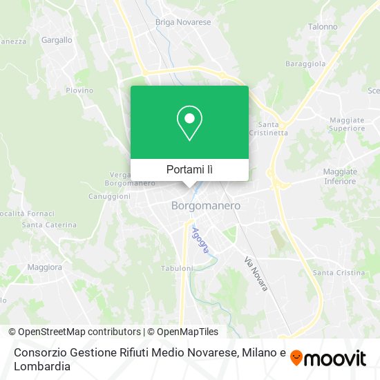 Mappa Consorzio Gestione Rifiuti Medio Novarese