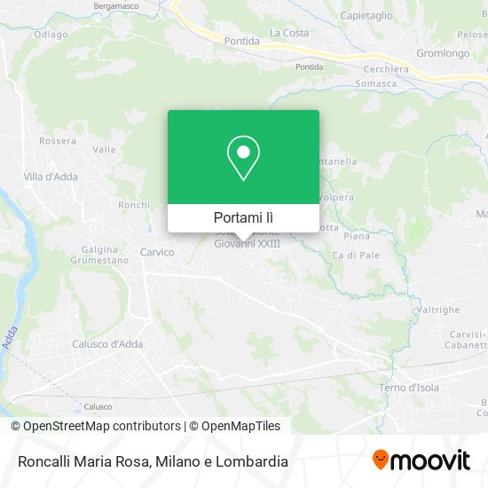 Mappa Roncalli Maria Rosa