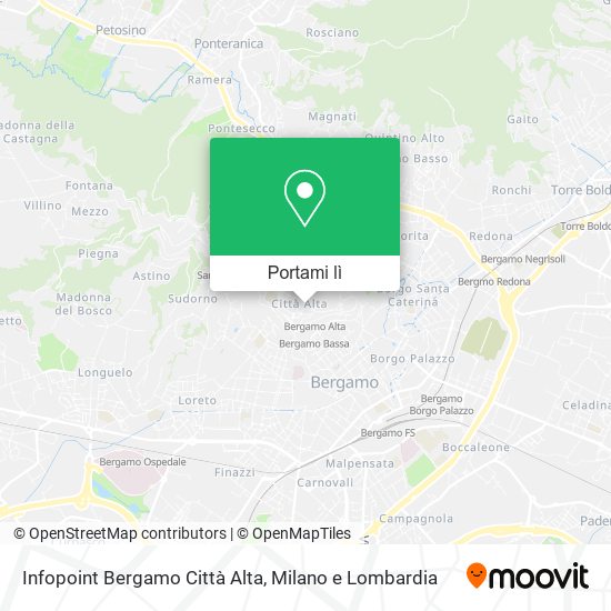 Mappa Infopoint Bergamo Città Alta