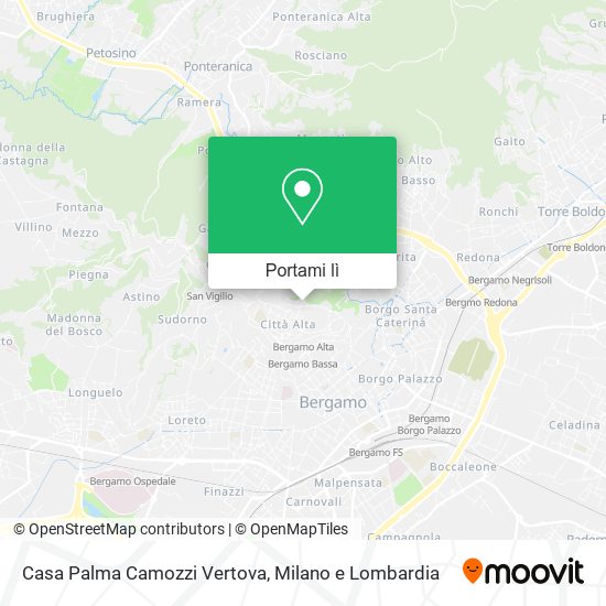 Mappa Casa Palma Camozzi Vertova
