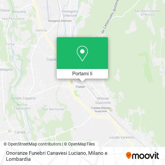Mappa Onoranze Funebri Canavesi Luciano