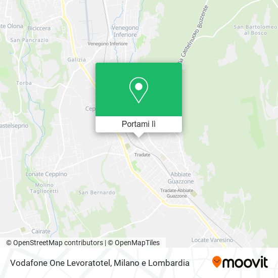 Mappa Vodafone One Levoratotel