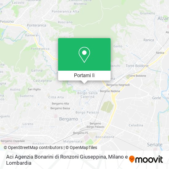 Mappa Aci Agenzia Bonarini di Ronzoni Giuseppina