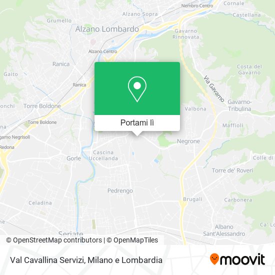 Mappa Val Cavallina Servizi