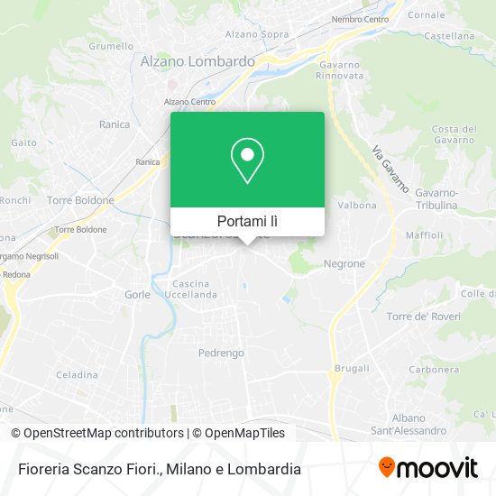 Mappa Fioreria Scanzo Fiori.