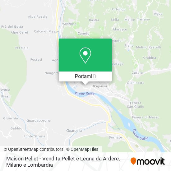 Mappa Maison Pellet - Vendita Pellet e Legna da Ardere