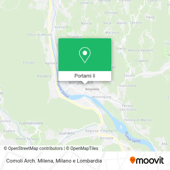 Mappa Comoli Arch. Milena