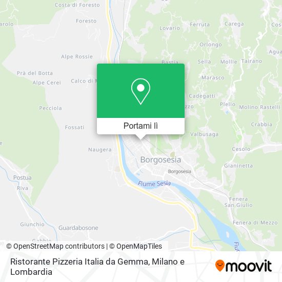 Mappa Ristorante Pizzeria Italia da Gemma