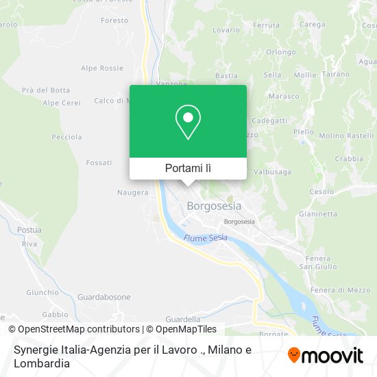 Mappa Synergie Italia-Agenzia per il Lavoro .