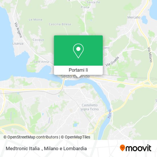 Mappa Medtronic Italia .