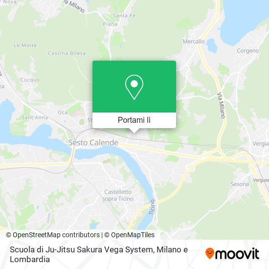 Mappa Scuola di Ju-Jitsu Sakura Vega System