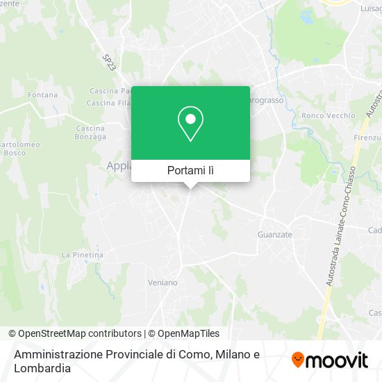 Mappa Amministrazione Provinciale di Como