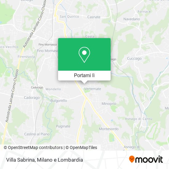 Mappa Villa Sabrina