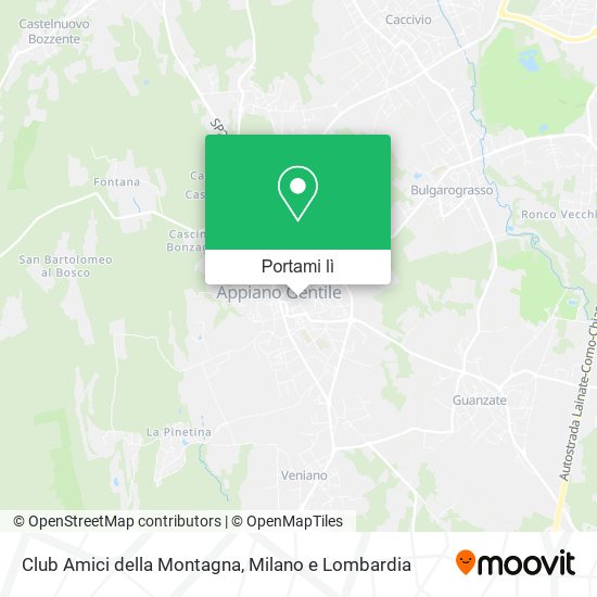 Mappa Club Amici della Montagna