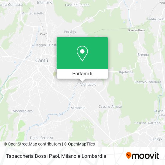 Mappa Tabaccheria Bossi Paol