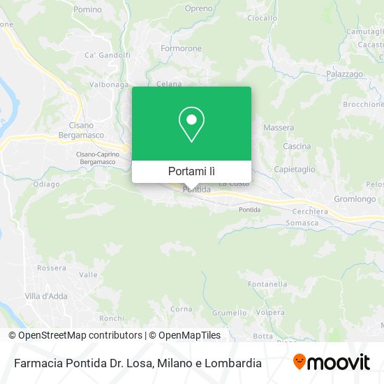 Mappa Farmacia Pontida Dr. Losa