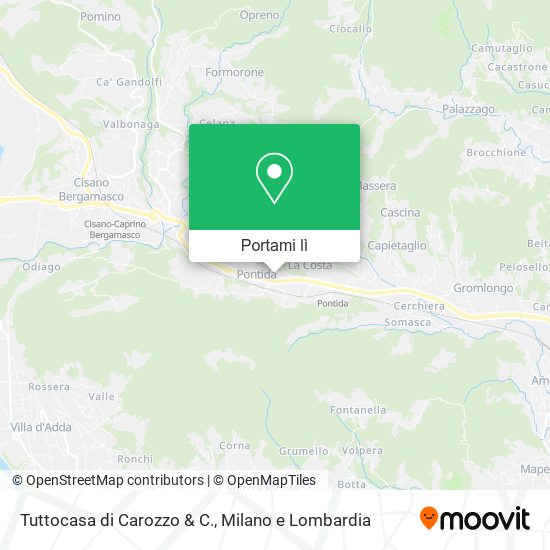 Mappa Tuttocasa di Carozzo & C.