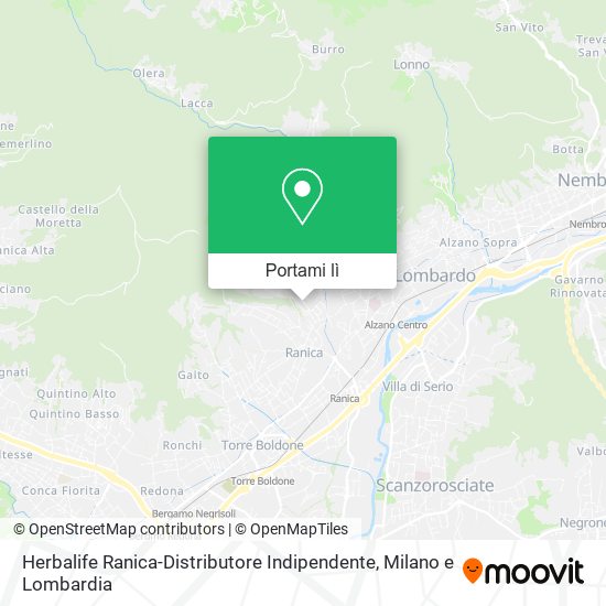 Mappa Herbalife Ranica-Distributore Indipendente