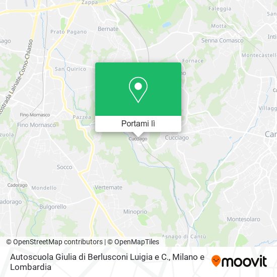 Mappa Autoscuola Giulia di Berlusconi Luigia e C.