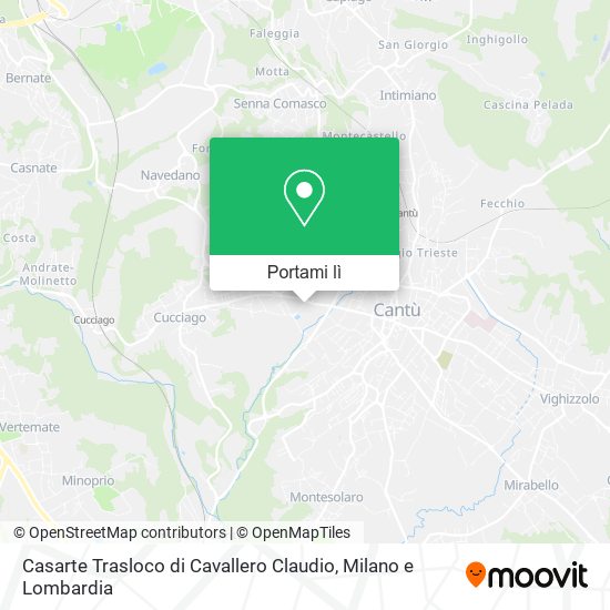 Mappa Casarte Trasloco di Cavallero Claudio