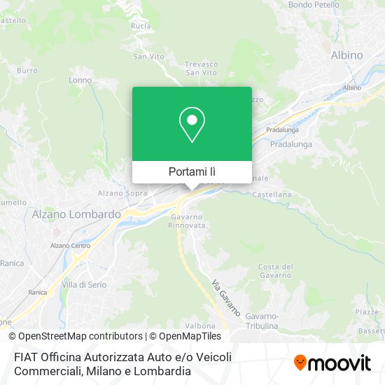 Mappa FIAT Officina Autorizzata Auto e / o Veicoli Commerciali
