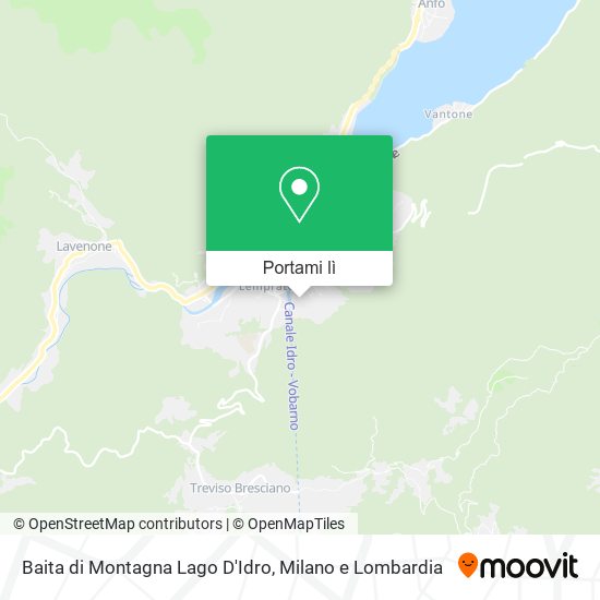 Mappa Baita di Montagna Lago D'Idro