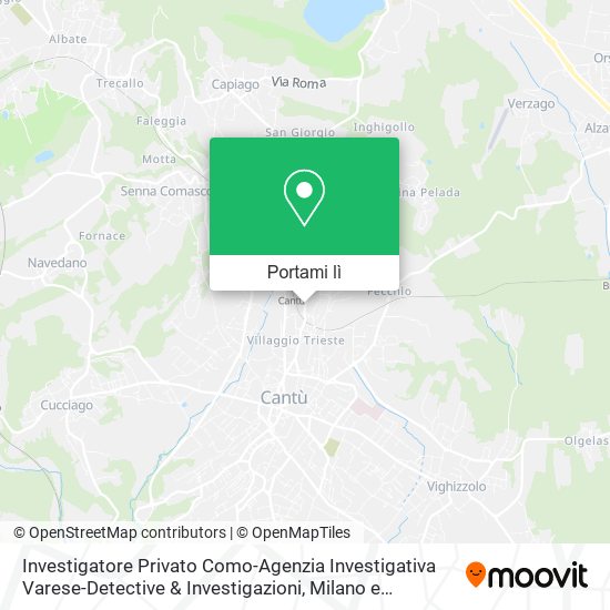 Mappa Investigatore Privato Como-Agenzia Investigativa Varese-Detective & Investigazioni