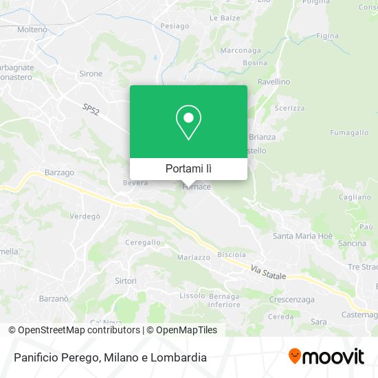 Mappa Panificio Perego