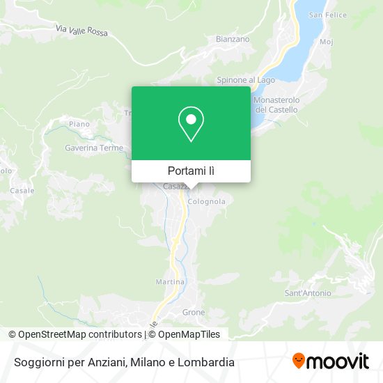 Mappa Soggiorni per Anziani