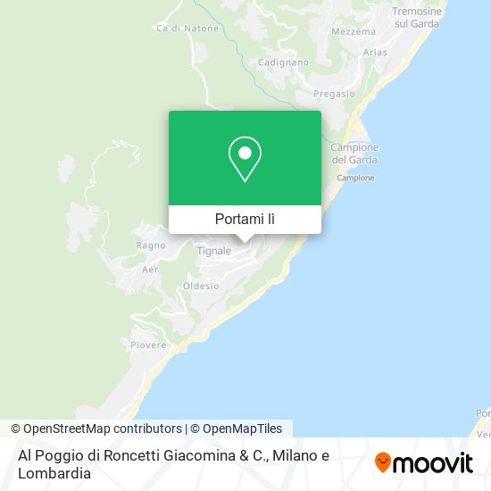 Mappa Al Poggio di Roncetti Giacomina & C.