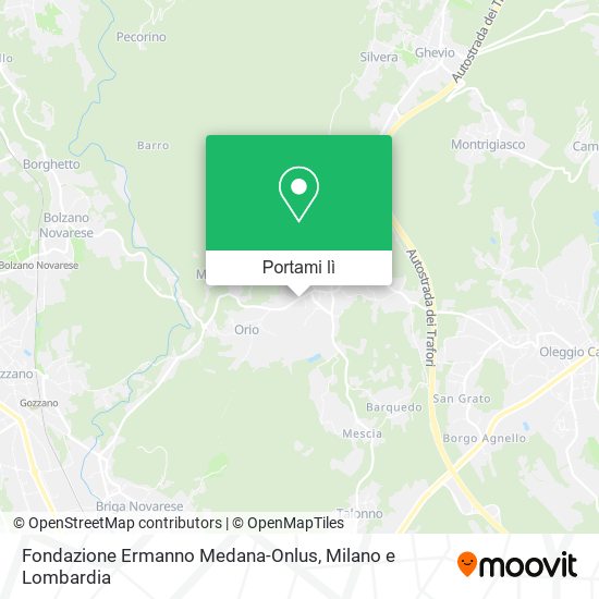 Mappa Fondazione Ermanno Medana-Onlus
