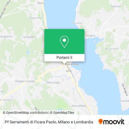 Mappa Pf Serramenti di Ficara Paolo