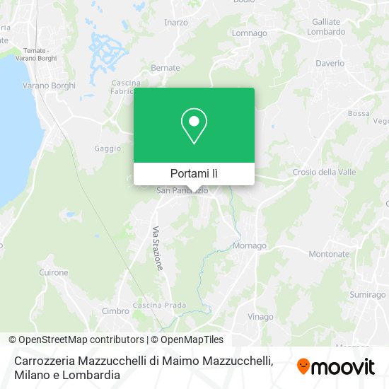 Mappa Carrozzeria Mazzucchelli di Maimo Mazzucchelli