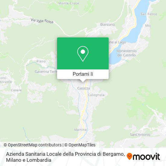 Mappa Azienda Sanitaria Locale della Provincia di Bergamo