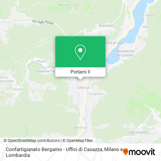 Mappa Confartigianato Bergamo - Uffici di Casazza