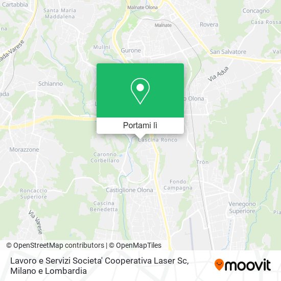 Mappa Lavoro e Servizi Societa' Cooperativa Laser Sc