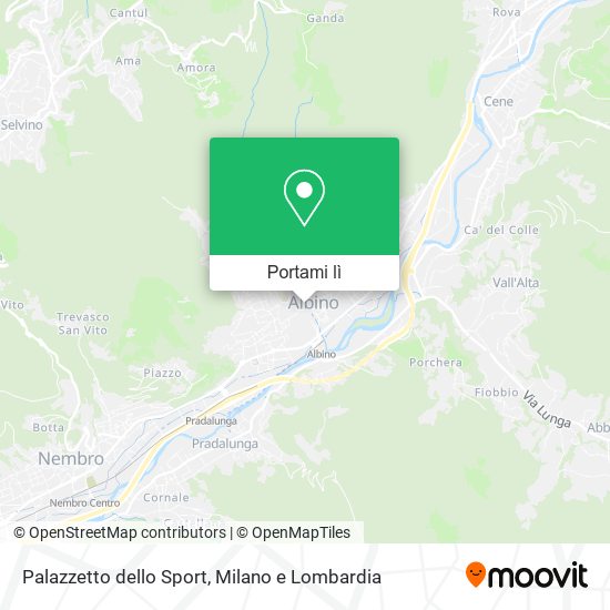 Mappa Palazzetto dello Sport